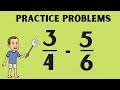 Subtracting Fractions with Unlike Denominators