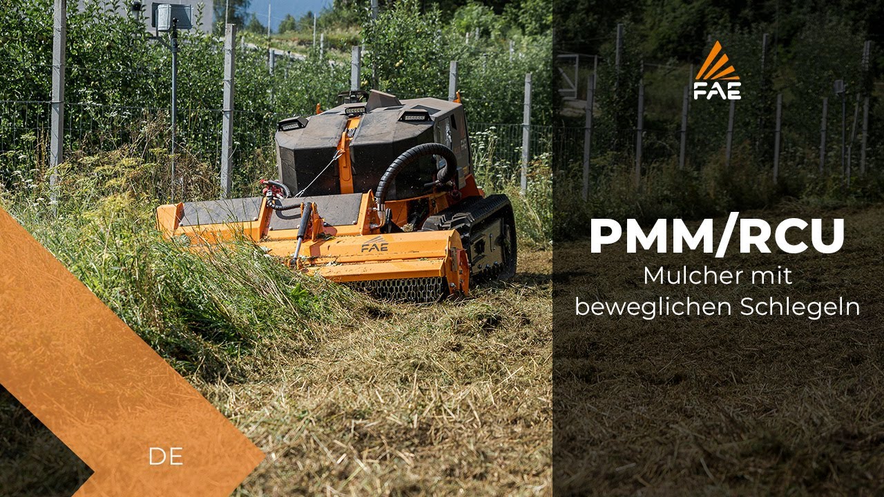 Mulcher mit beweglichen Schlegeln PMM/RCU75 für ferngesteuertes Raupenfahrzeug RCU75 von FAE