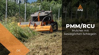 Mulcher mit beweglichen Schlegeln PMM/RCU75 für ferngesteuertes Raupenfahrzeug RCU75 von FAE