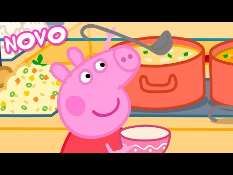 Peppa Pig Português Brasil | Bufê de Comida Chinesa | NOVO Contos da Peppa Pig