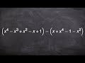 Distributing Negative Signs and Polynomials