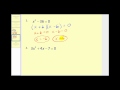 Quadratic Equations and Factoring Concepts