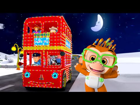 Christmas Wheels On The Bus, Vehicle Songs and Xmas Rhymes for Kids