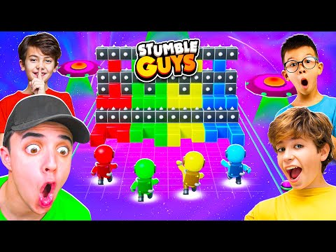 NIÑOS HACKERS vs BLOCKDASH DEL ESPACIO! 😱 STUMBLE GUYS