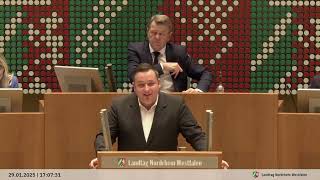 Plenardebatte im Landtag NRW am 29.02.2025: Sebastian Watermeier über sozialorientiertes Wohnen