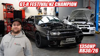 GT-R Festival NZ 25 Champion -  "DECEVN" 1350hp R32 GT-R at Hi-Power Performance