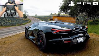 2024 Lamborghini Revuelto 1400HP | Forza Horizon 5 | PS5 Pro 4K | Moza Wheel