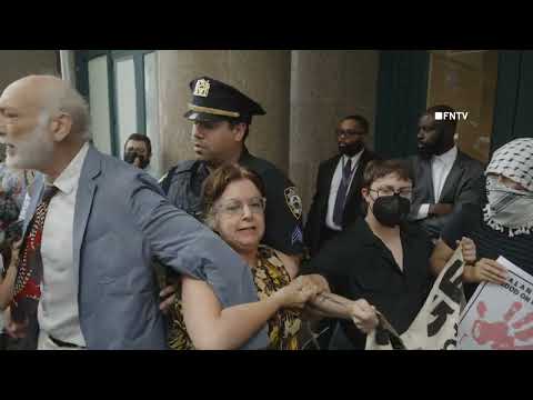 Anti-ICE PALENTIR Protesters ARRESTED in NYC