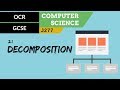 Understanding Decomposition in Computational Thinking