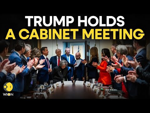 Trump LIVE: US President Donald Trump Hosts A Cabinet Meeting | WION LIVE