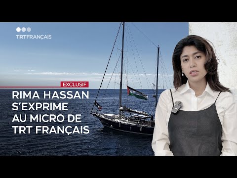 Rima Hassan s’exprime au micro de TRT Français