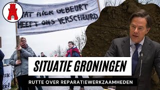 Hoe zit het met Groningen en het Gas? Mark Rutte over de situatie tijdens debat Tweede Kamer.