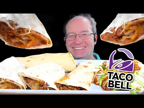 ASMR TACO BELL BURRITO MUKBANG EATING SOUNDS