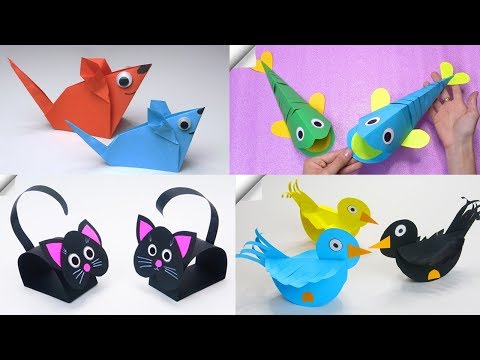 11 DIY paper crafts | Paper toys - YouTube