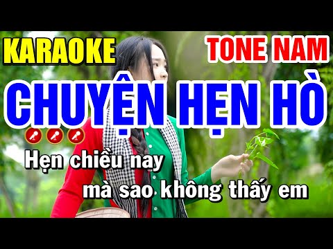 CHUYỆN HẸN HÒ Karaoke Nhạc Sống Tone Nam ( PHỐI MỚI TINH ) | Bến Tình Karaoke