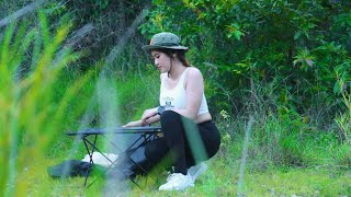 Camping And Cooking Alone In The Wild Forest, SOLO Overnight CamPing In The Mountain, Forest Sounds