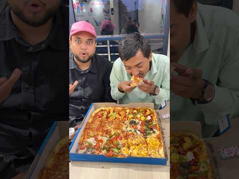 Finish Domino’s Biggest Pizza & Win 10,000 ₹ 🤑🤑 #shorts #challenge #pizza #dominos
