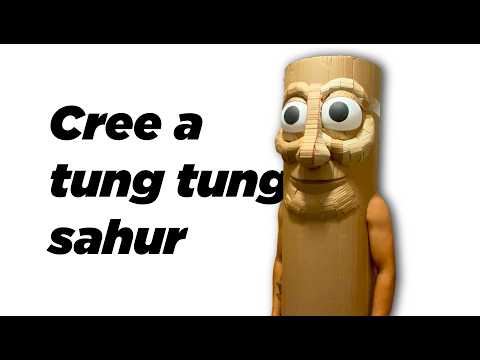 Creé a TUNG TUNG TUNG SAHUR en CARTÓN (cosplay) 😱