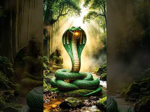 พญานาคแปลงกาย มาศึกษาธรรมะในวัดป่า