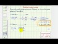 Unit Conversions and Measurement Concepts