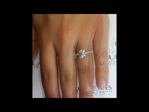 Radiant Cut Moissanite Engagement Ring
