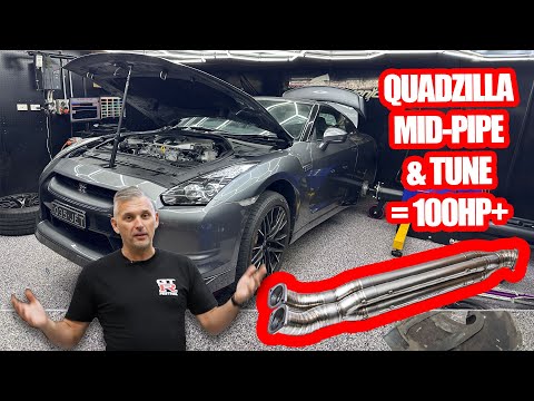 World's Cheapest R35 GT-R is BACK! Mid-Pipe and Tune Gives over 100 horsepower!