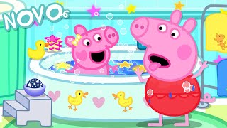 Peppa Pig Português Brasil 🛁 Hora do Banho 🫧 NOVO Contos da Peppa Pig