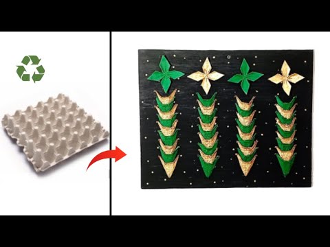 De Basura a Obra de Arte Haz un Cuadro Único con Cartones de Huevo 🤯♻️