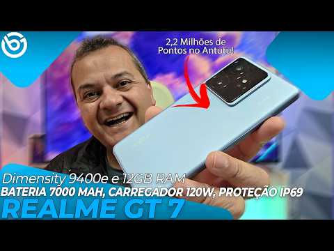 REALME GT 7 | BATERIA MONSTRO, Desempenho EXCELENTE e Proteรงรฃo IP69 | Anรกlise / Review