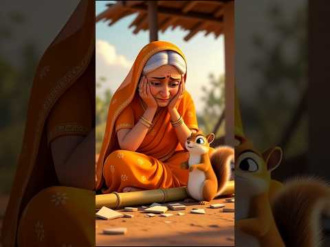 दादी और गिलहरी का छप्पर 😂 गाय की कहानी 🐄 #cartoon #animatedfilms #animation #3danimation