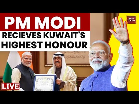 PM Narendra Modi Receives Kuwait's Highest Honour, 'The Order of Mubarak Al Kabeer' | India Today