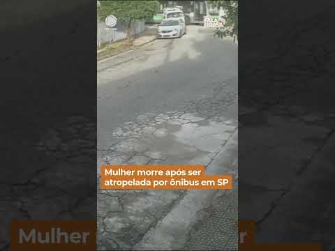 Mulher morre após ser atropelada por ônibus em São Paulo #Shorts #FalaBrasil