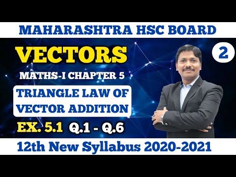 Vectors Ex.5.1 Part 2 Triangle Law | 12th Maths-I New Syllabus 2020 Maharashtra Board | Dinesh Sir