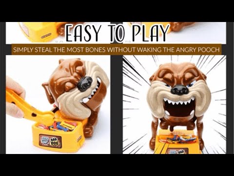 Satisfying with Unboxing & Review of Bad Dog Family Game || ASMR