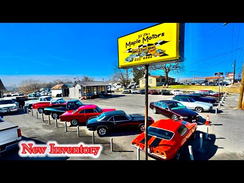 American Muscle Cars Maple Motors 2/10/25 Update Hoods Up Classic Hotrods Deals USA Rides