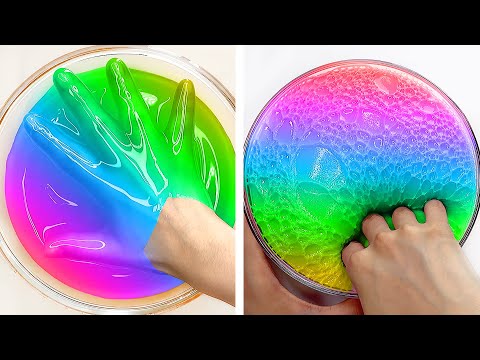 3 Hours of Colorful Slime Smashing ASMR – Stress Relieving & Fun #2750