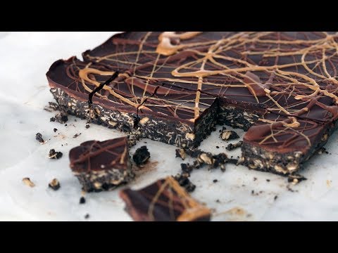 No-Bake Chocolate and Peanut Butter Oatmeal Bars- Everyday Food with Sarah Carey