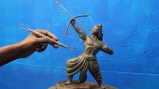 मिट्टी से श्री राम की मूर्ति बनाना |  मिट्टी का मूर्ति बनाने का तारिका Drawing #TrickArt #HowToDraw