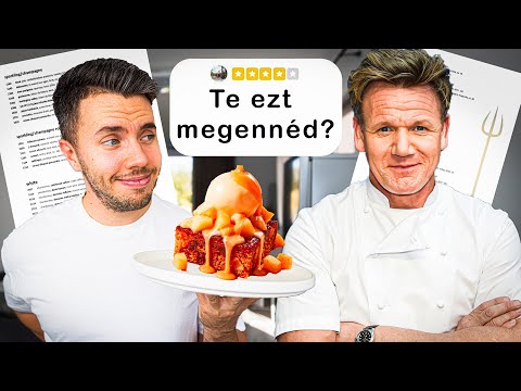 Elkészítettem GORDON RAMSAY éttermének a MENÜJÉT!