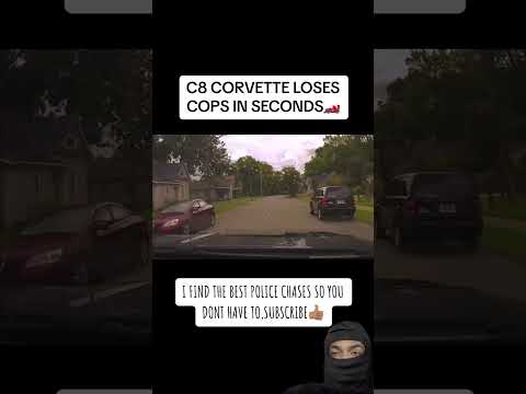 CORVETTE TRIES TO ESCAPE POLICE?️ #carcommunity #policechase #police #cops #corvette #c8corvette