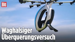 Eigenbau-Minicopter stürzt in Ärmelkanal