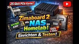Alles getestet! Zimaboard 2 mit HDDs, SSDs, NVMe & 25Gbit PCIe 💥