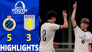 Club Brugge vs Aston Villa Highlights – 8 GOAL THRILLER! | UEFA Youth League 2026/27