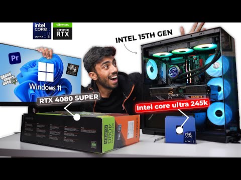 Intel 15th GEN PC Build! 🔥Core Ultra 245K With RTX @AORUSIndia Z890 - Gaming & Editing Live 🤩