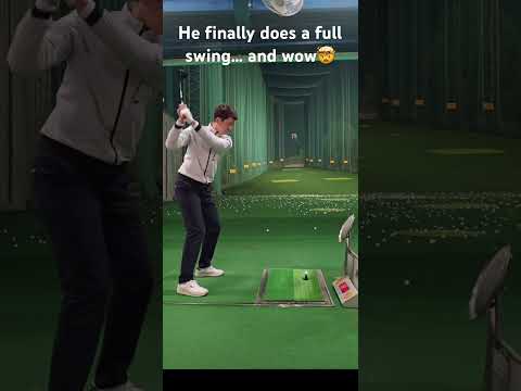 Wait for the full swing #golf #draw #slice #slowmotion