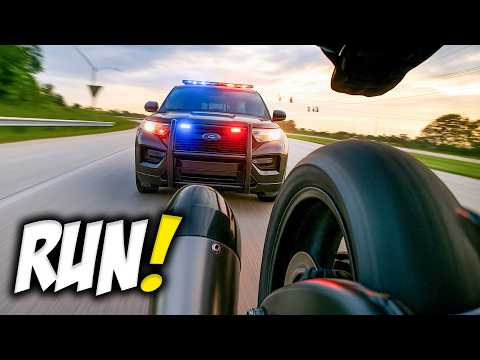 ANGRY COP MAKES BIKER CRASH | POLICE CHASE MOTORCYCLES | COPS vs BIKERS 2025