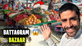 🛍️ Battagram Bazaar Visit | 🥭🍏 Fruity & Fresh Veggies for Ramadan Iftar! 🌙✨ Tashi Bhai Vlog