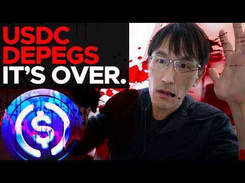 USDC depegs.  It's over for crypto.