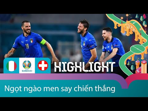 Tuyển Ý màu áo thiên thanh, đá hay dứt điểm ghi nhanh 3 bàn | HIGHLIGHT | Ý - Thụy Sĩ | Euro 2020