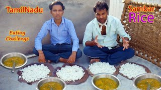 🔥 Tamil Nadu Sambar Rice Eating Challenge | South Indian Thali Competition | Spicy Challenge India
